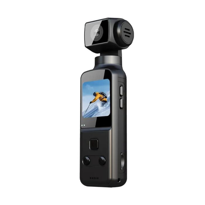 Pocket Camera 4K Ultra HD Enabled Pocket Camcorder 270° Rotatable Pocket Camera for Outdoor Riding Diving Shooting