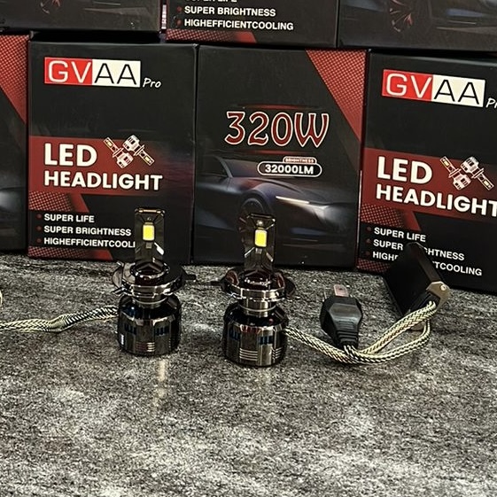GVAA Original Premium Quality 320 Watt Led Headlight (pack of 2) For All Cars