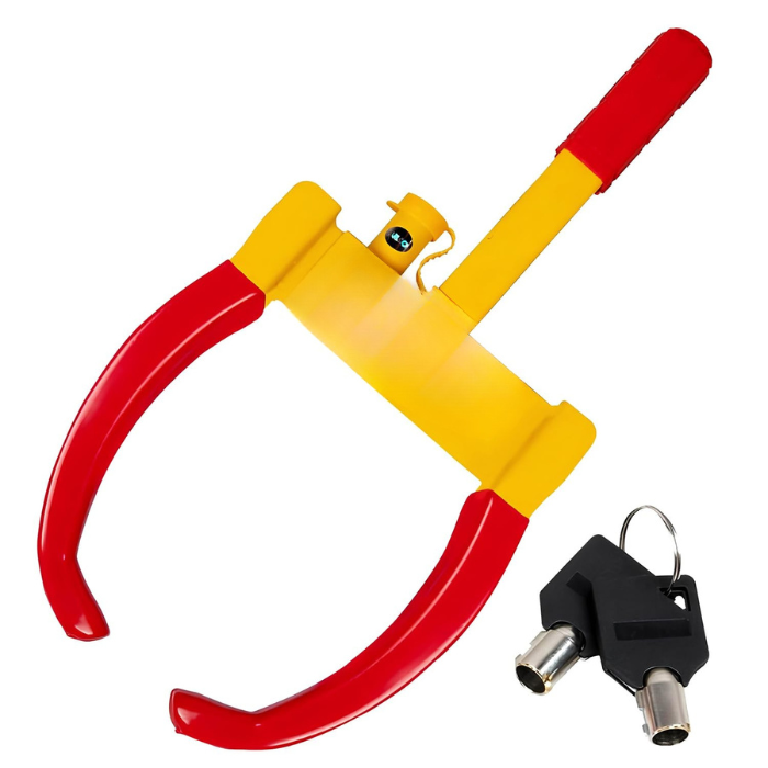 Heavy Duty Anti-Theft Wheel Lock Clamp | Adjustable Tire Claw for Car, Truck & SUV with 2 Keys