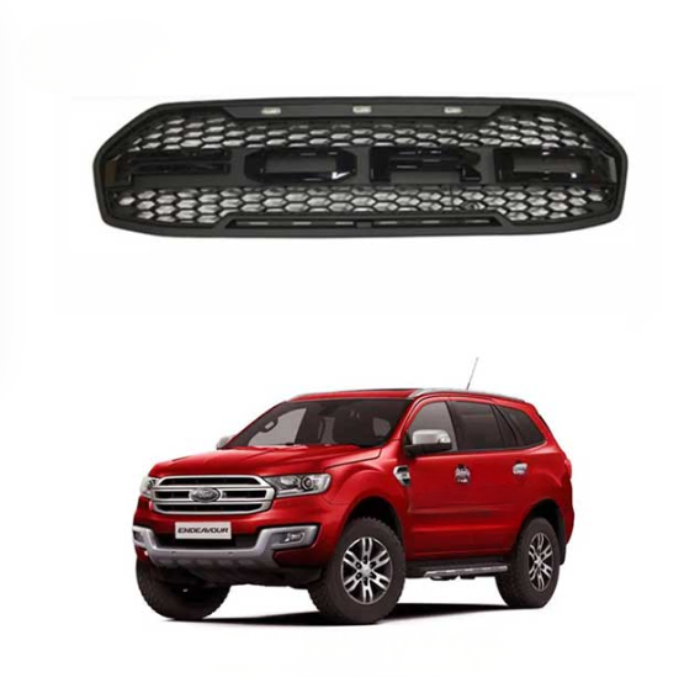 Ford Endeavour (2016-2018) - Sporty Hybrid Grille with 3 LED Bulbs