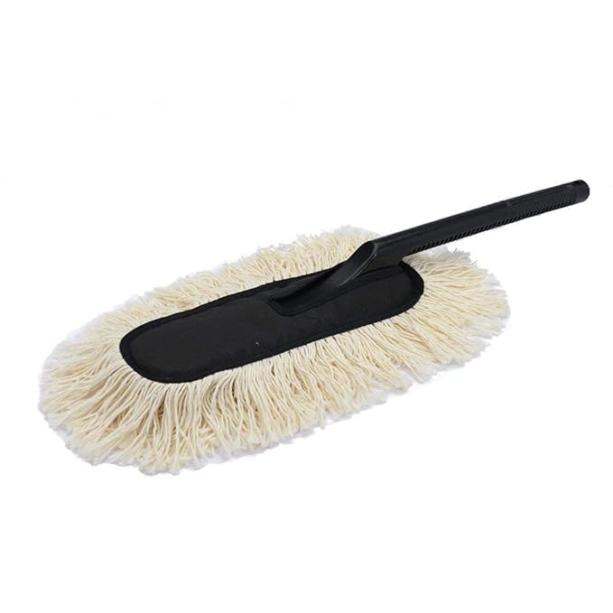 Car Duster Brush – Scratch-Free Wax-Treated Cotton Cleaning Tool for Cars, Bikes, SUVs & Trucks (Multicolour)