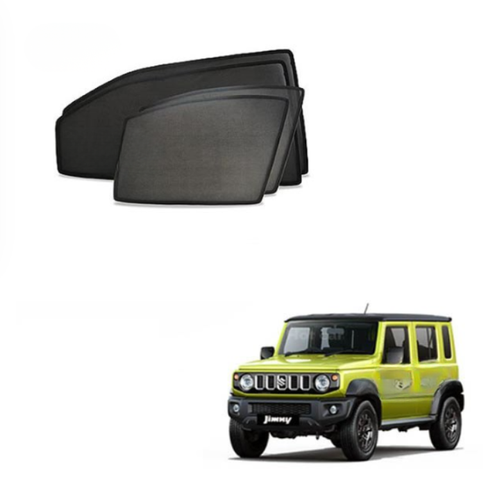 Maruti Jimny Half Cut Z Black Sunshades (Set of 6 Pieces)