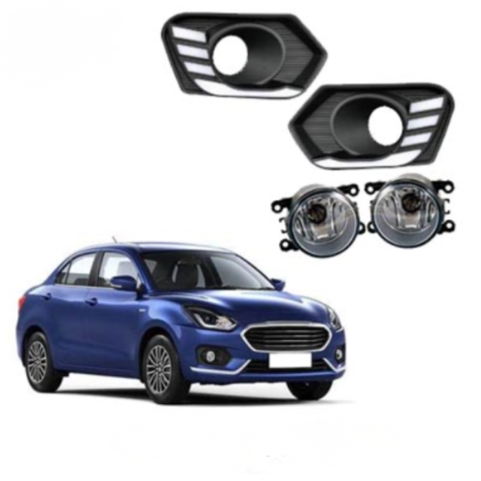 Maruti Suzuki Swift DRL & Fog Light Combo Set | OEM Quality | Direct Fit Plug & Play | Premium Look