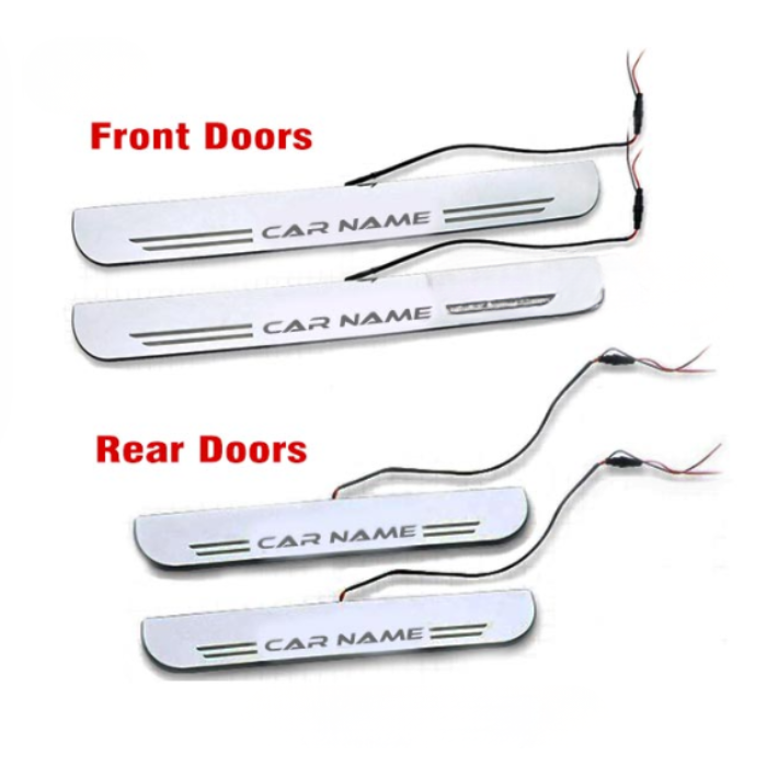 Ford Aspire - LED Door Sill Scuff Plates - Acrylic - Image 3