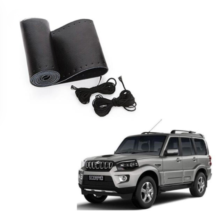 Mahindra Scorpio - Generic Steering Cover - Stitchable Type