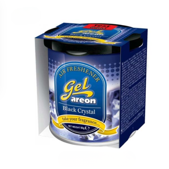 Areon Car Air Freshener Gel (Black Crystal) - 80 Grams