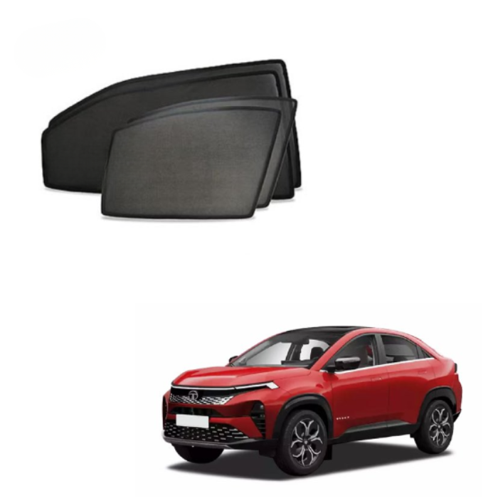 Tata Curvv Half Cut Z Black Sunshades