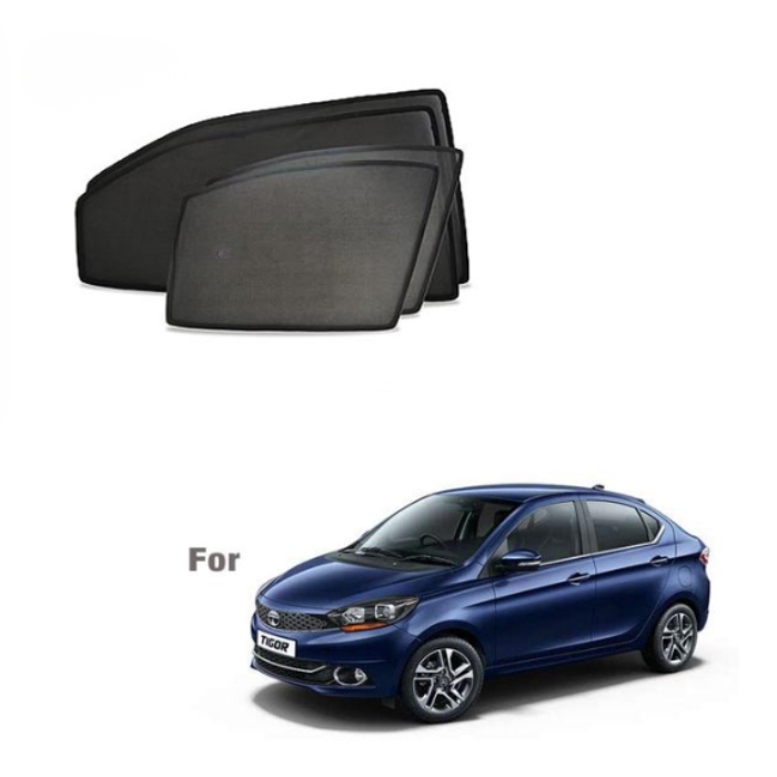 Tata Tigor Half Cut Z Black Sunshades