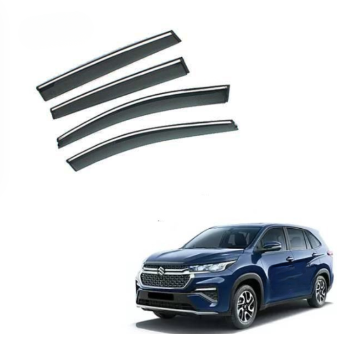 Maruti Invicto - Door Visors (Black with Chrome Line)