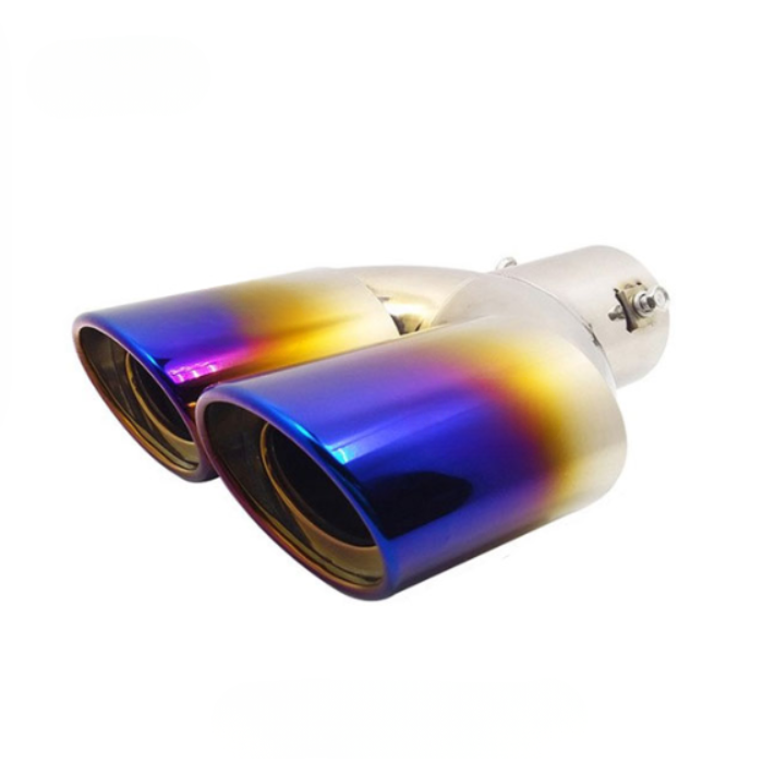 Stainless Steel Exhaust Tip - Type 6 - Dual Oval Shape