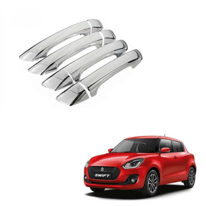 Maruti Swift (2018 to 2023) Chrome Handle Covers - Set of 4 Pieces