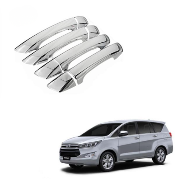 Toyota Crysta (2016 to 2023) Chrome Handle Covers - Set of 4 Pieces