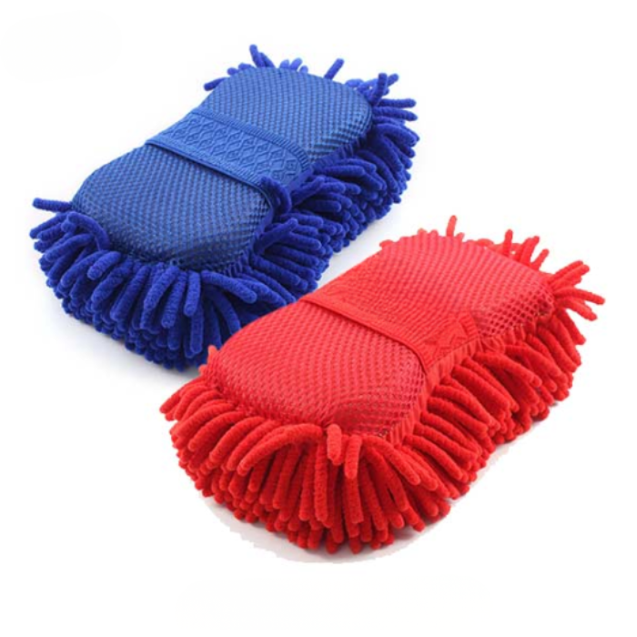 Microfiber Sponge for Car Cleaning (2 Pieces)
