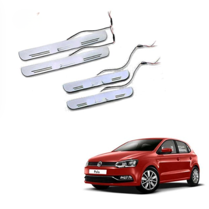 Volkswagen Polo - LED Door Sill Scuff Plates - Acrylic