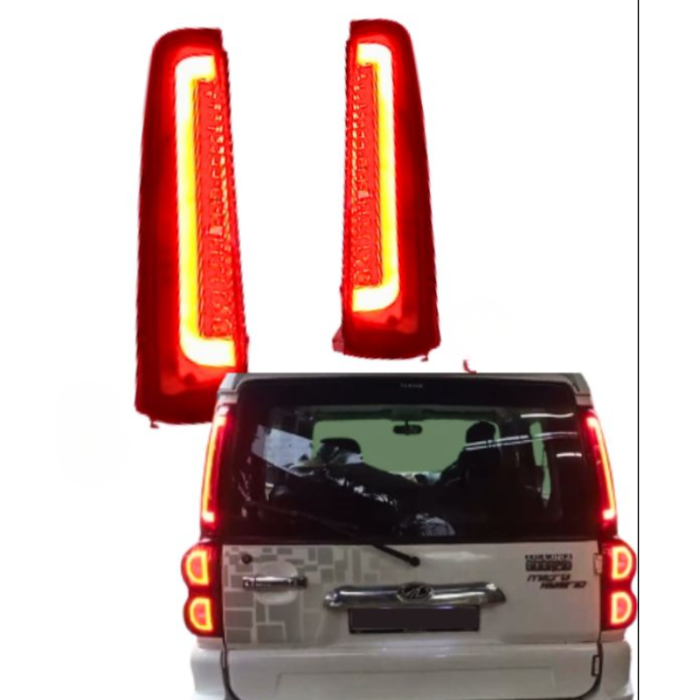 Mahindra Scorpio S5 Rear Pillar Lights with Welcome Animation & Sequential Turn Signal | Easy Fit | Premium OEM Look