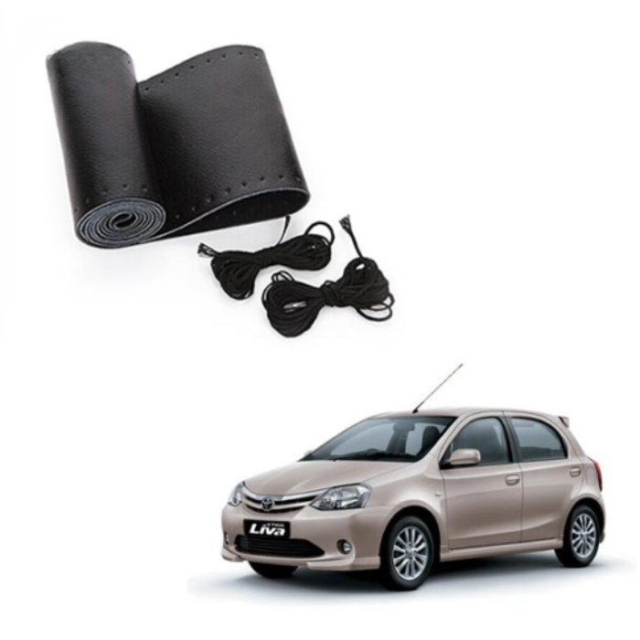 Toyota Etios Liva - Generic Steering Cover - Stitchable Type