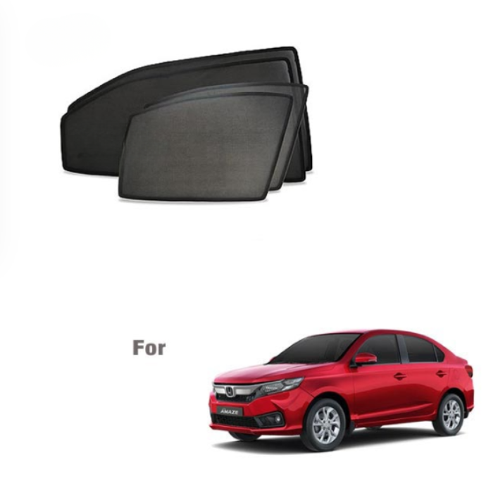 Honda Amaze (2018 to 2024) Half Cut Z Black Sunshades