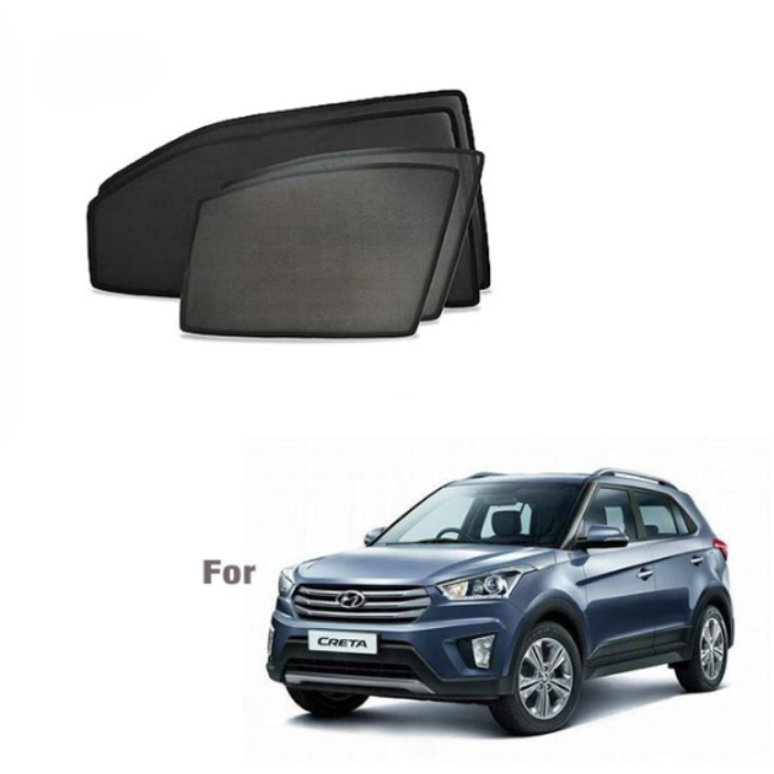 Hyundai Creta (2015 to 2019) Half Cut Z Black Sunshades