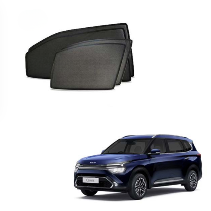 Kia Carens Half Cut Z Black Sunshades (Set of 6 Pieces)