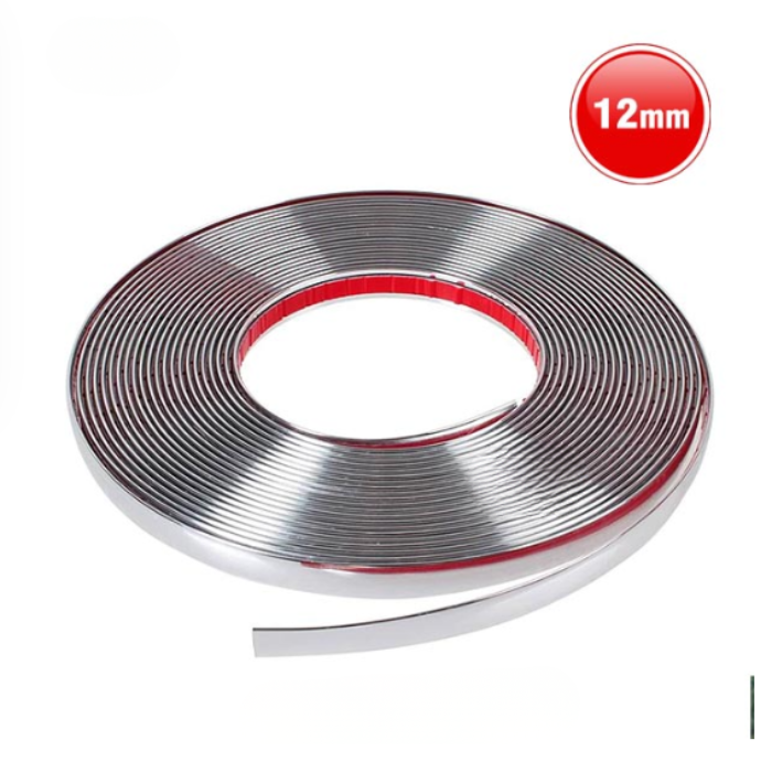 Universal Chrome Styling Strip - 20m Long & 12mm Thick