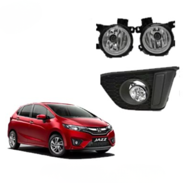 Honda Jazz Car Fog Lamp Kit with Cover | OEM Type | 55W Halogen | Direct Fit Plug & Play